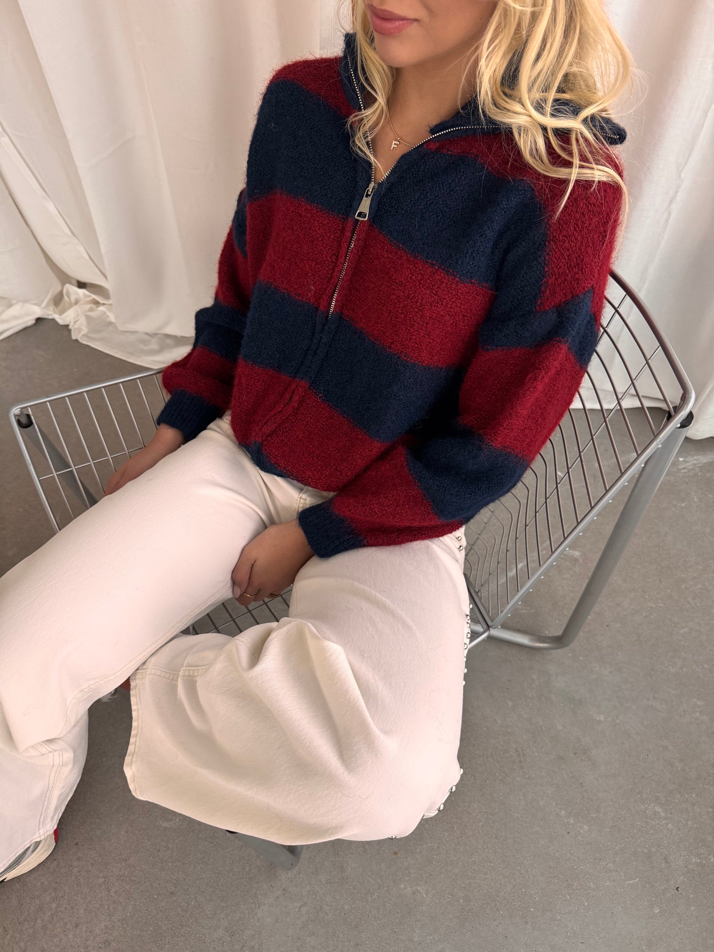 Noé Knit Rood/Blauw