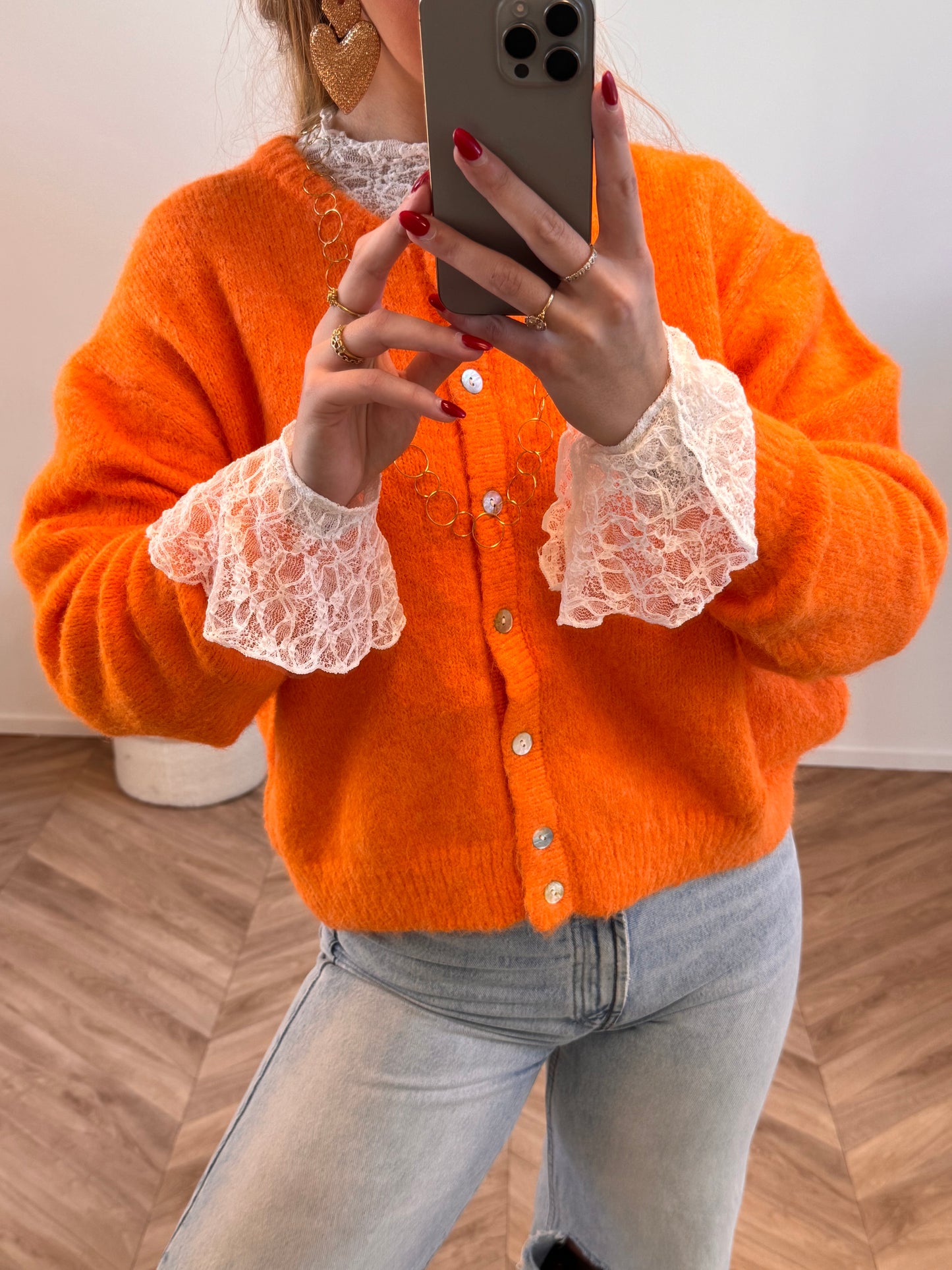 Maya Knit Oranje PRE ORDER