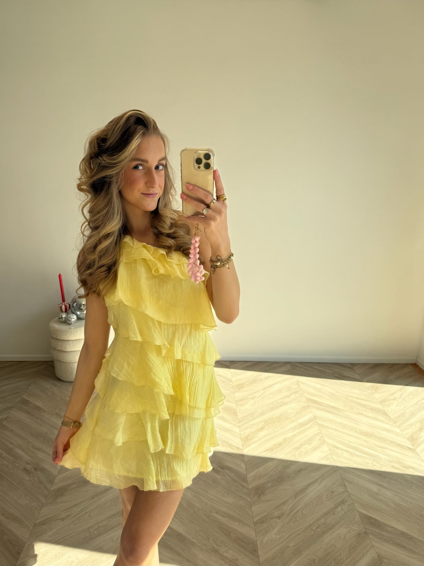 Veerle Dress Lichtgeel