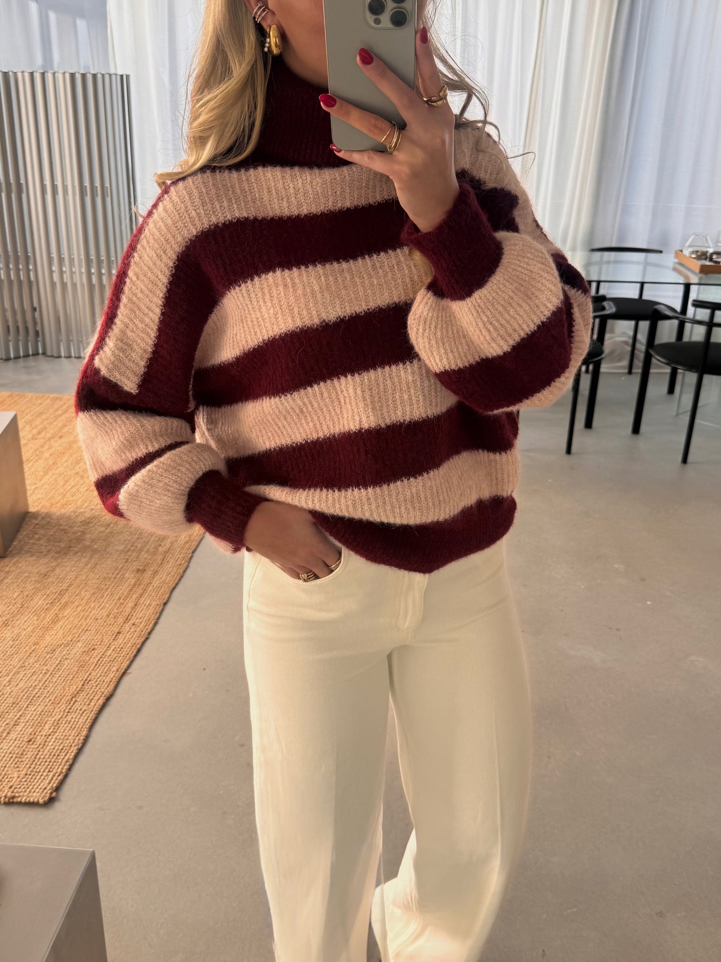 Isabel Knit Roze/Rood PRE ORDER