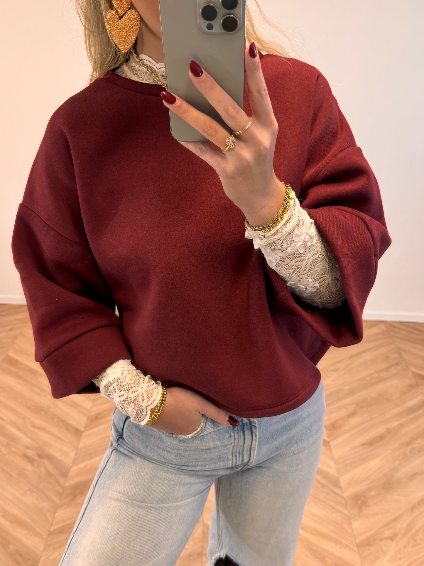 Emily Trui Bordeaux Rood