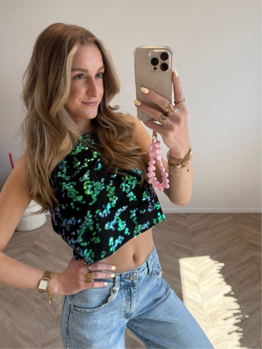 Lynn Glitter Top