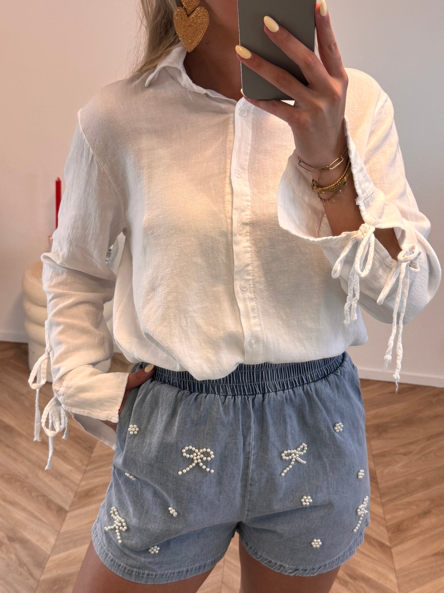Bella Linnen Blouse Wit