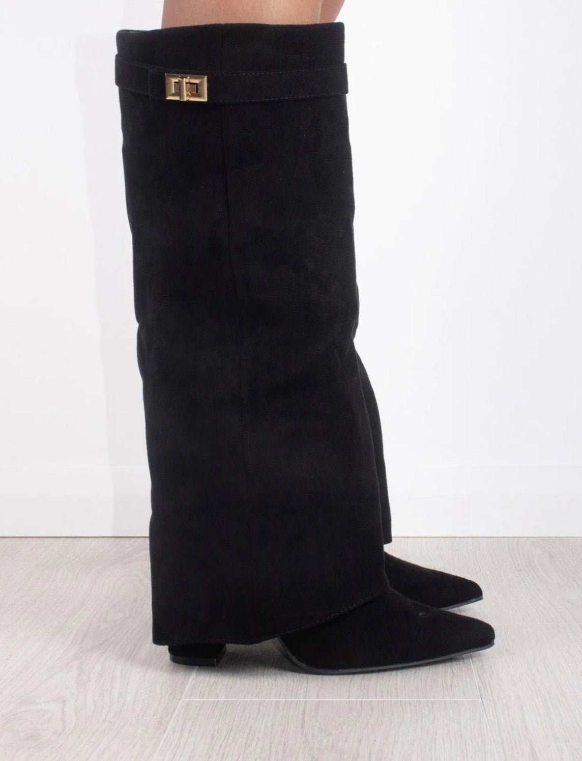 Liv Boots Zwart Suede
