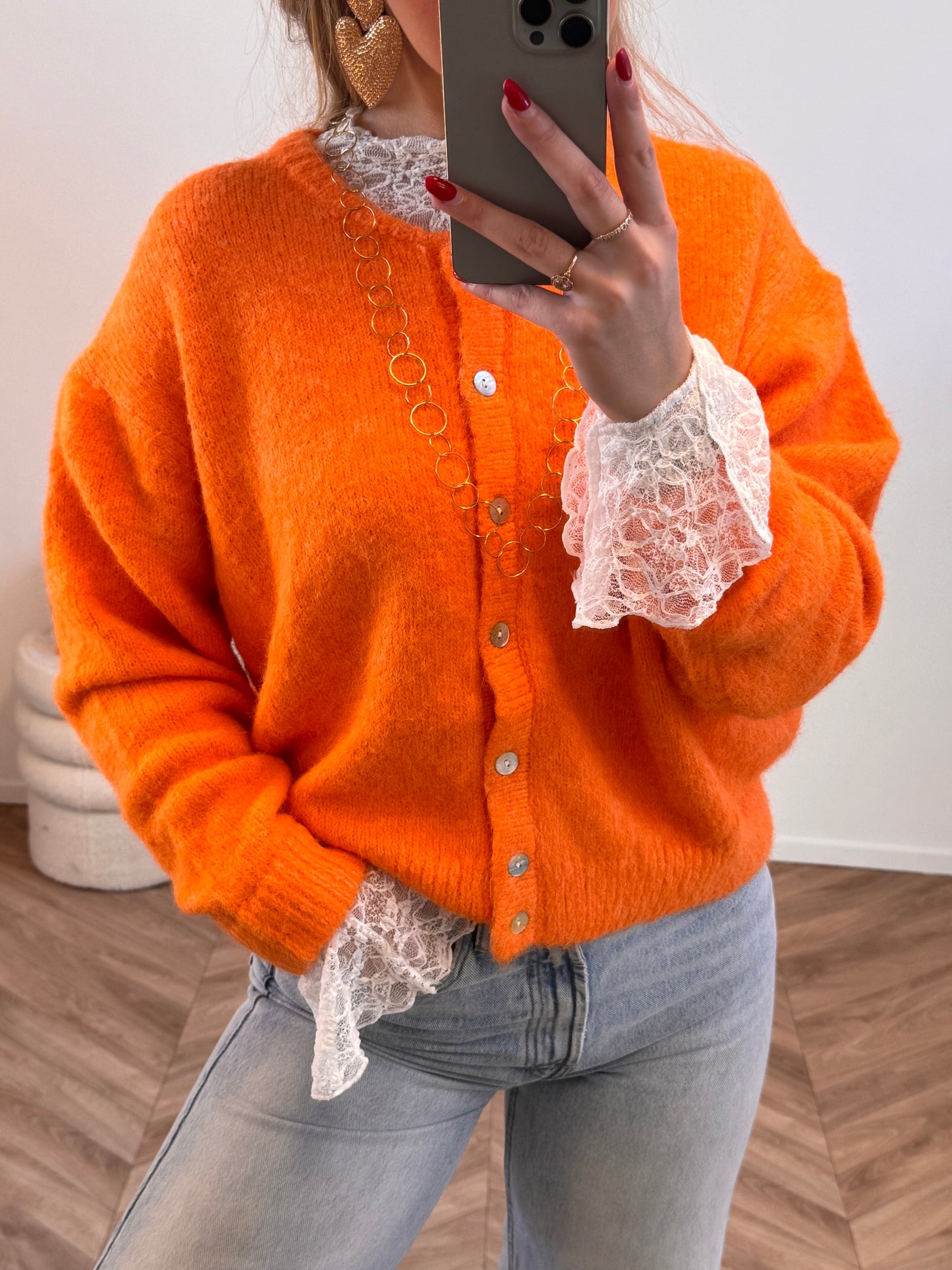 Maya Knit Oranje PRE ORDER