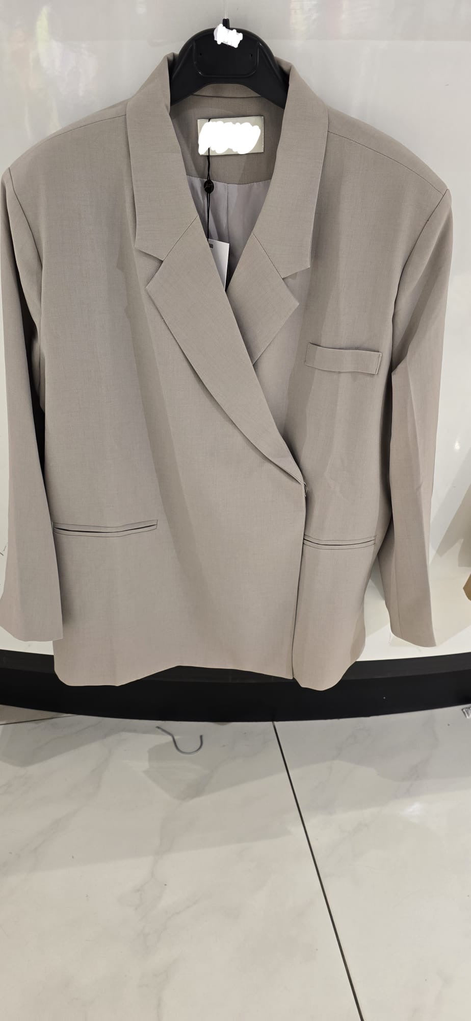 Juul Oversized Blazer Lichtgrijs