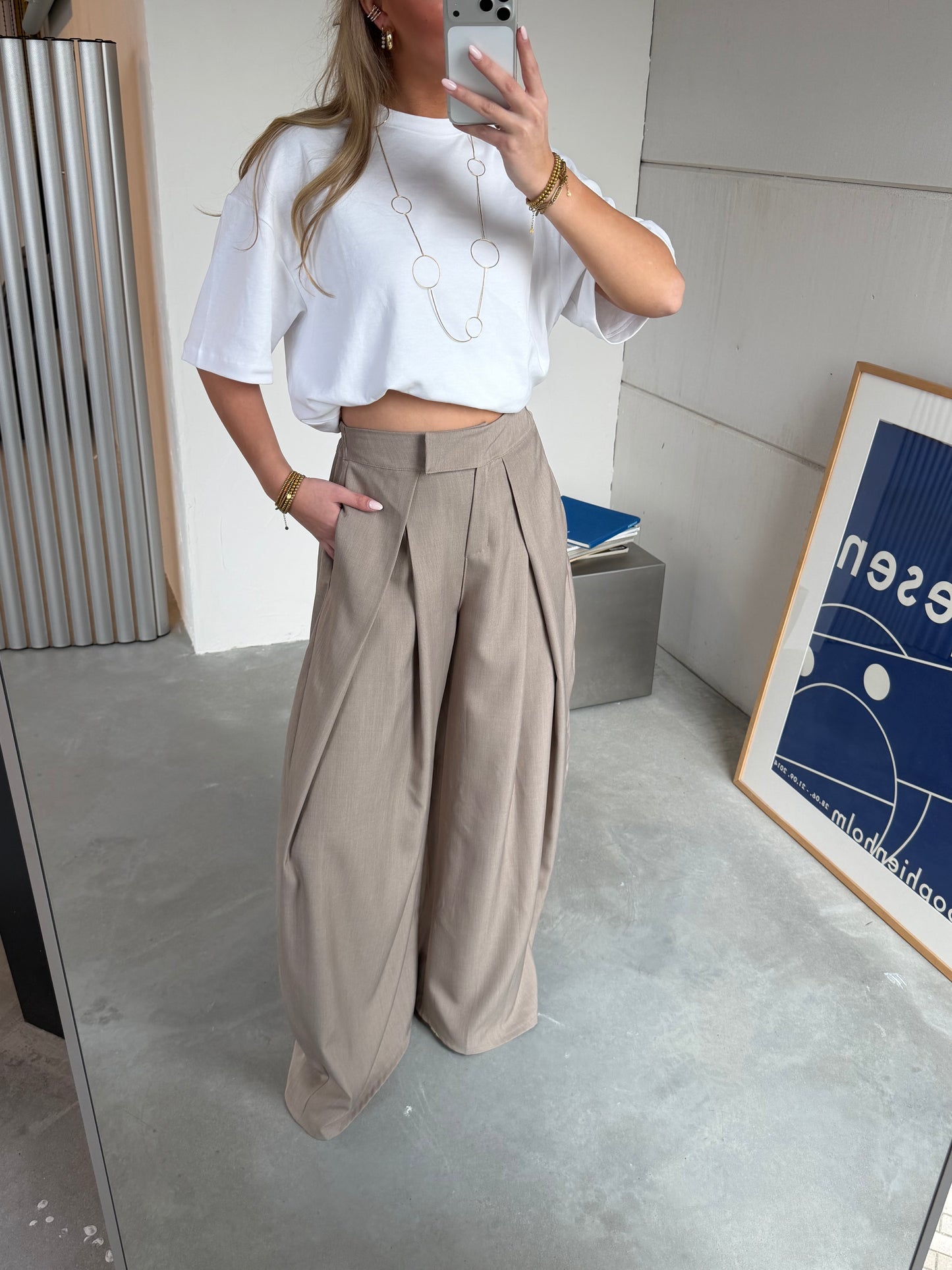 Wide Pantalon Beige (tall)