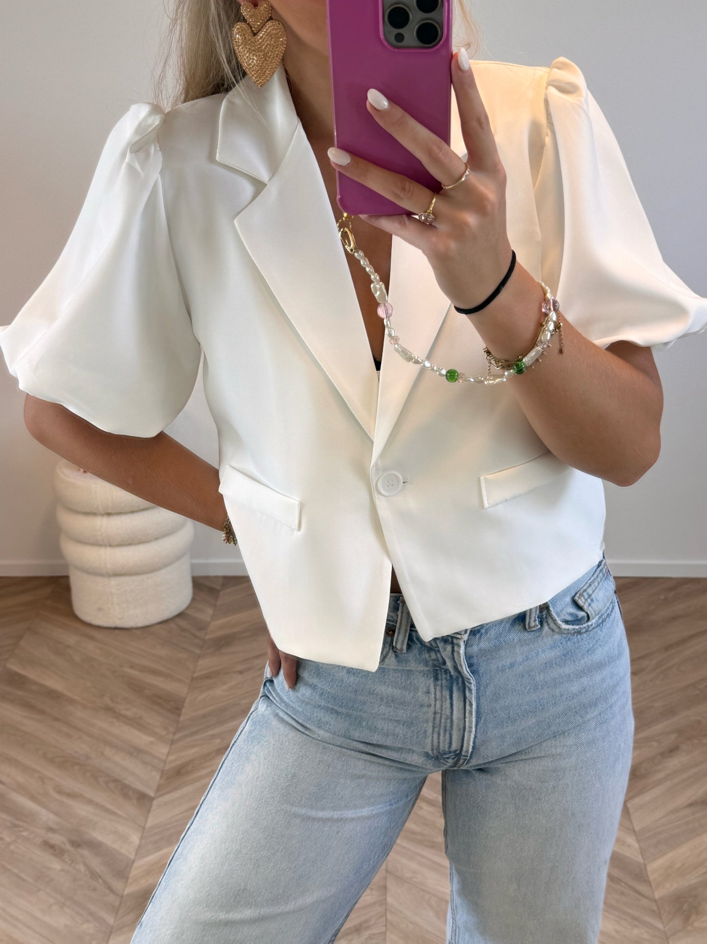 Floor Puff Blazer Wit