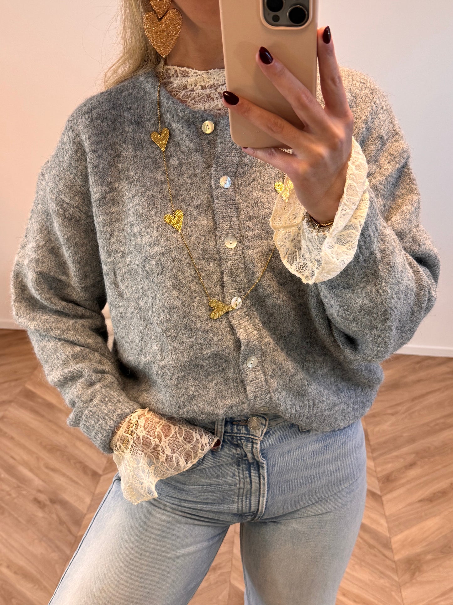 Heart Necklace Long PRE ORDER