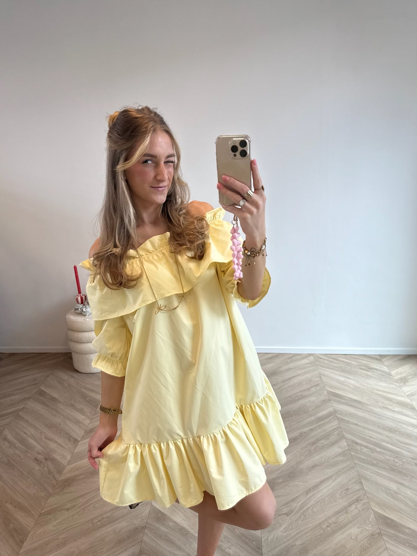 Jade Dress Geel