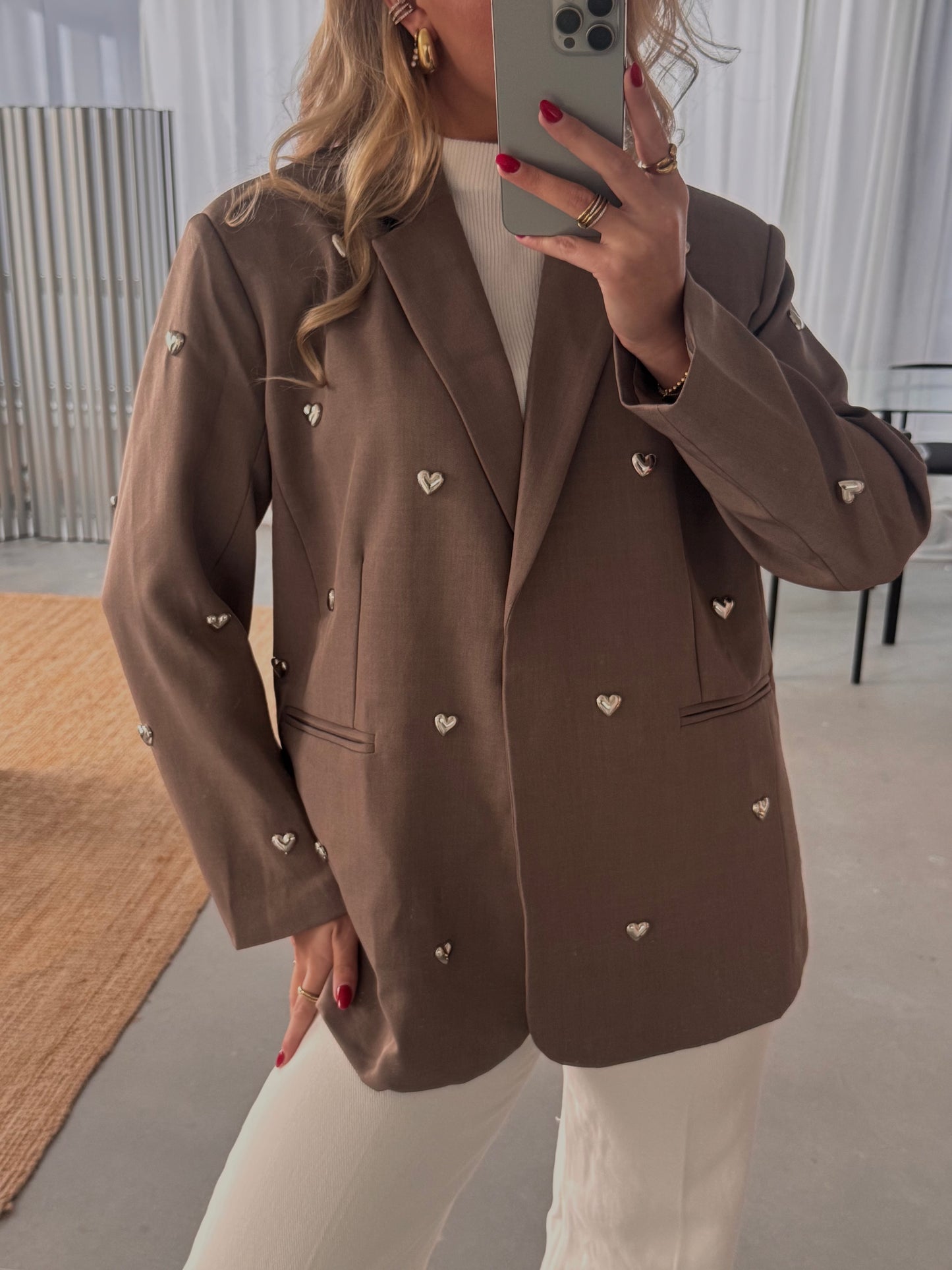 Emilia Hartjes Blazer Taupe