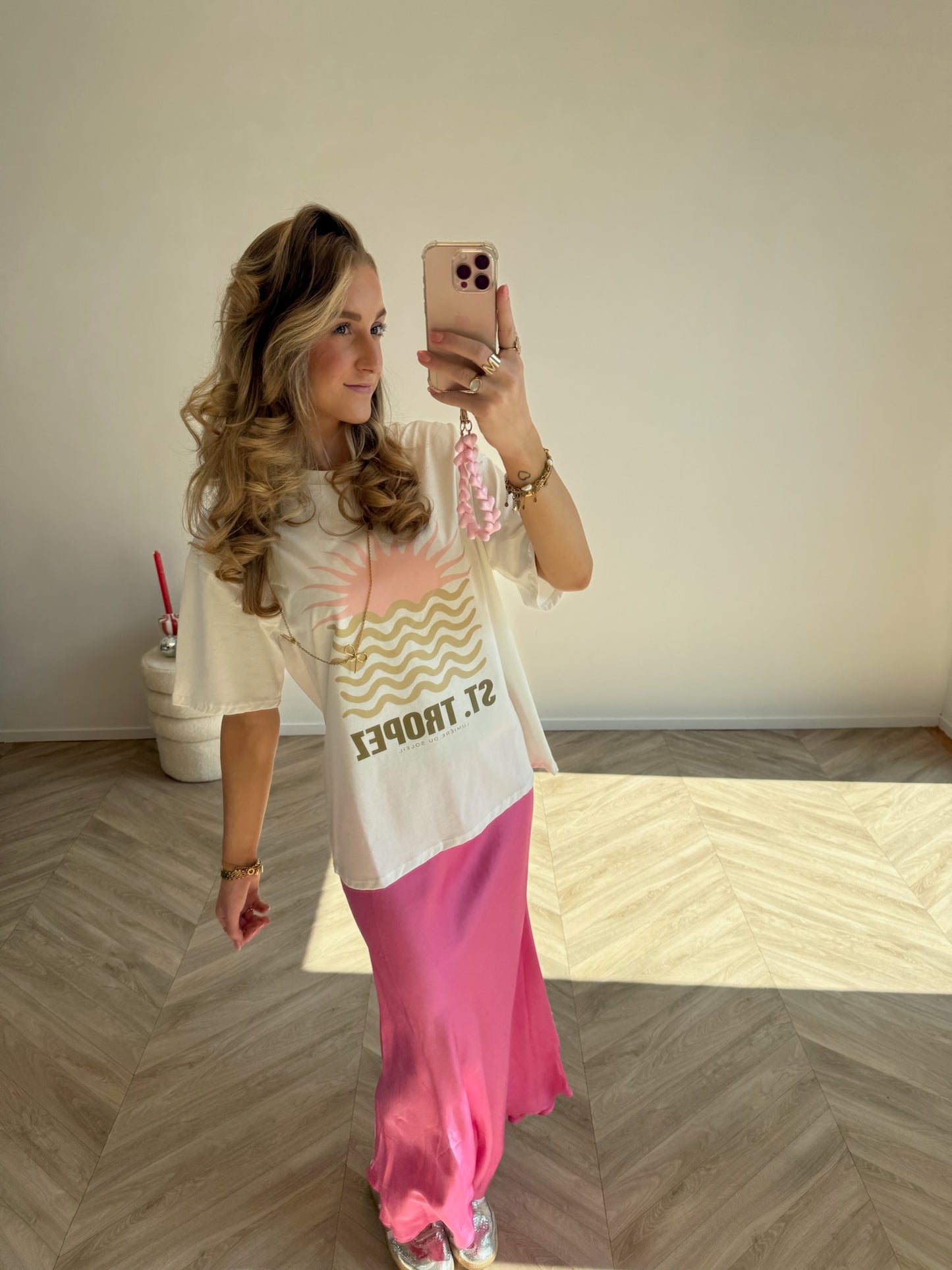 Satin Skirt Felroze