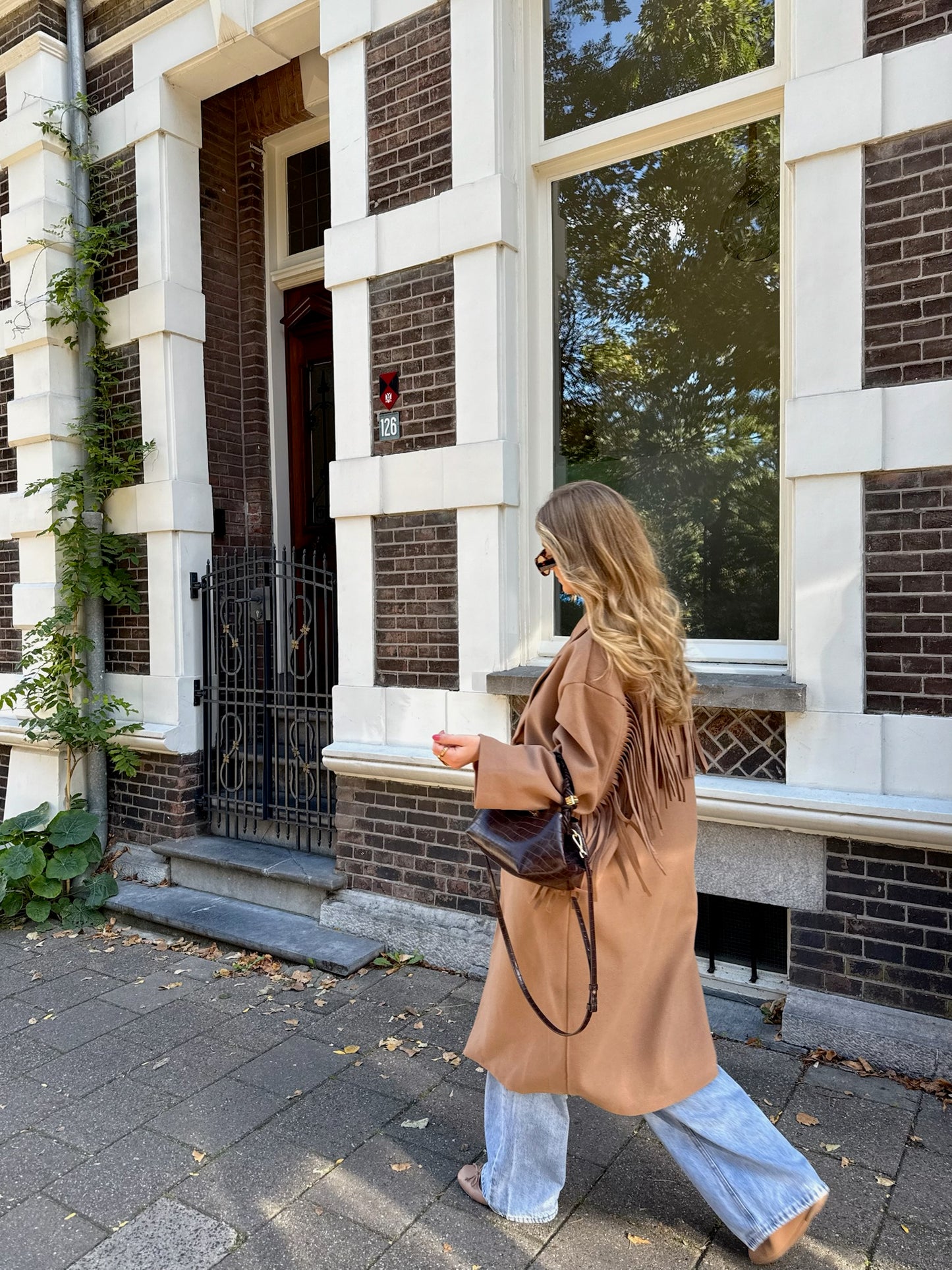 Ruffle Trenchcoat Camel PRE ORDER 03/10