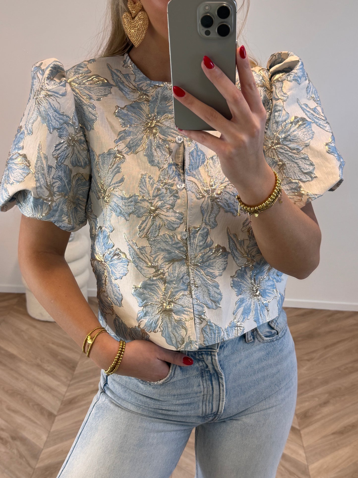 Saar Blouse LichtBlauw
