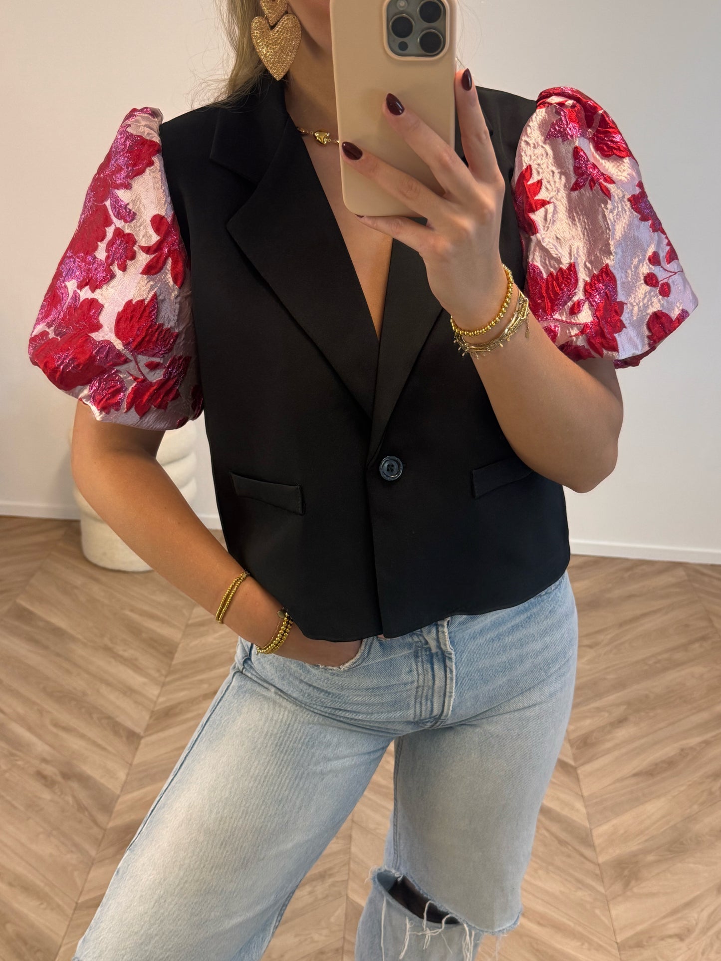 Maeve Puff Blazer Zwart