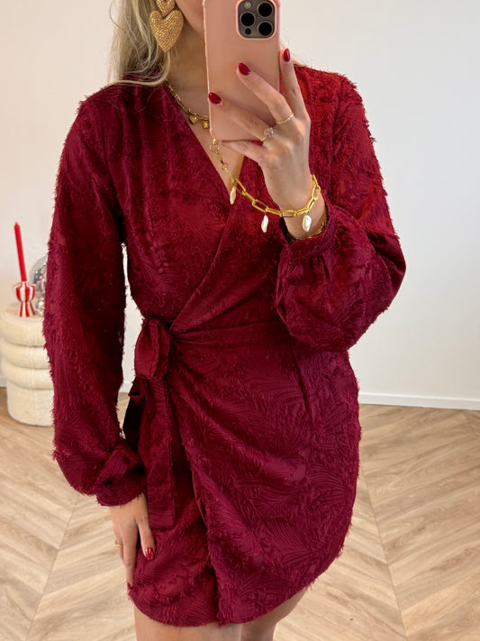 Nova Jurk Bordeaux Rood