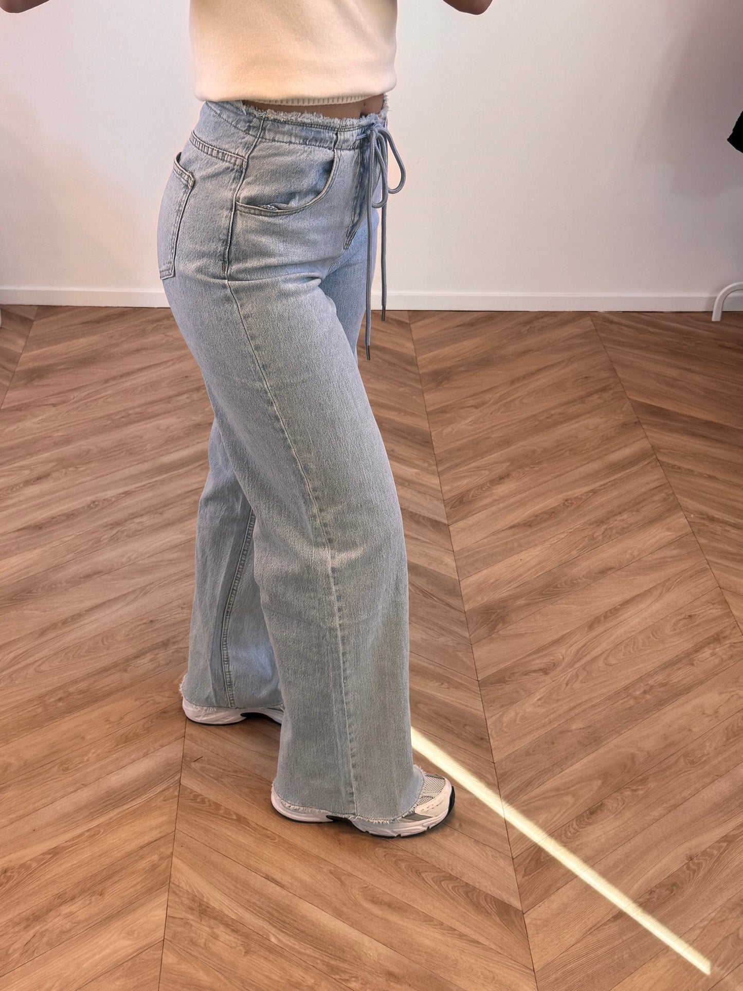 Mae Wide Leg Lace Jeans