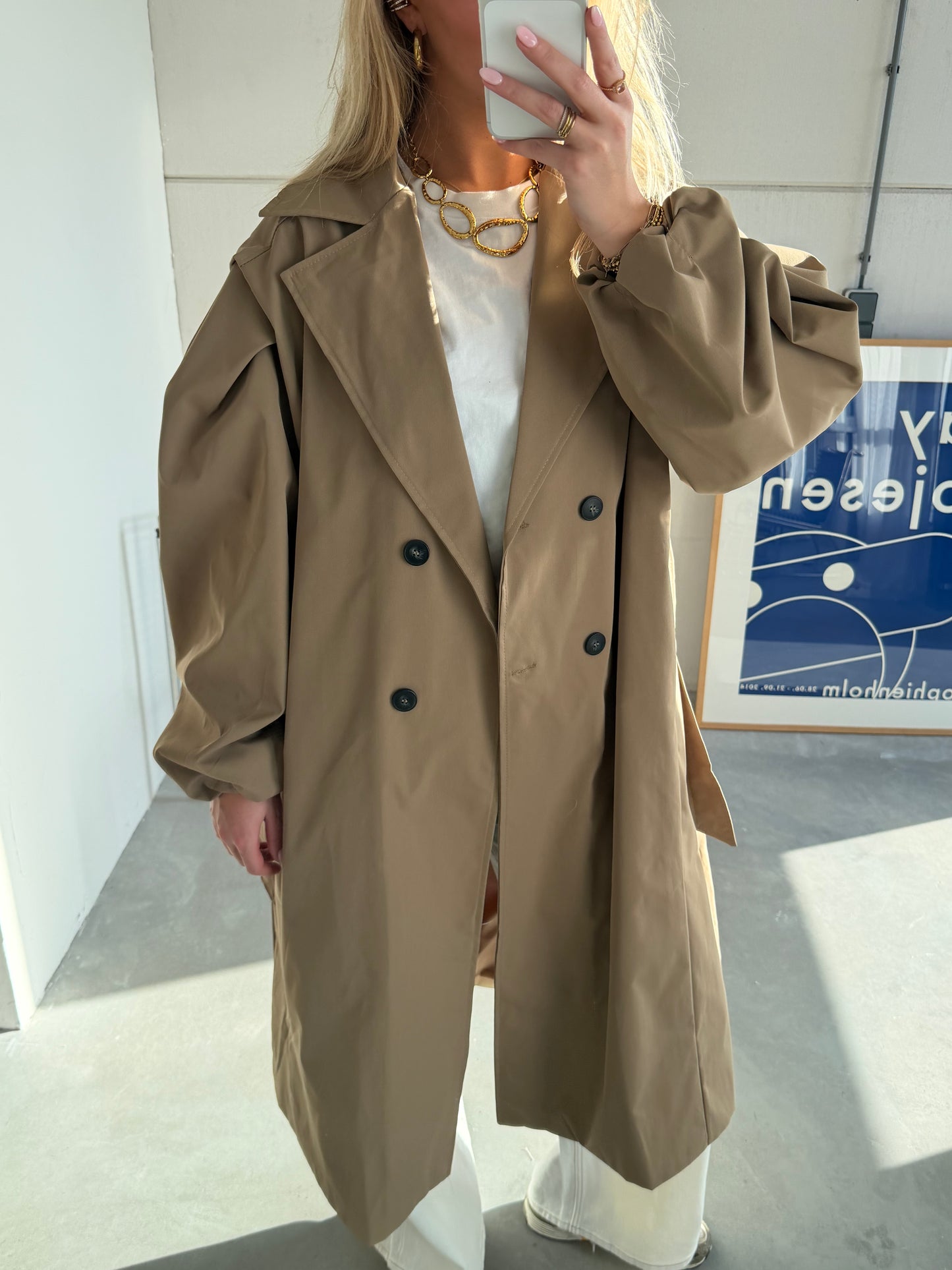 Lily Balloon Trenchcoat Camel PRE ORDER