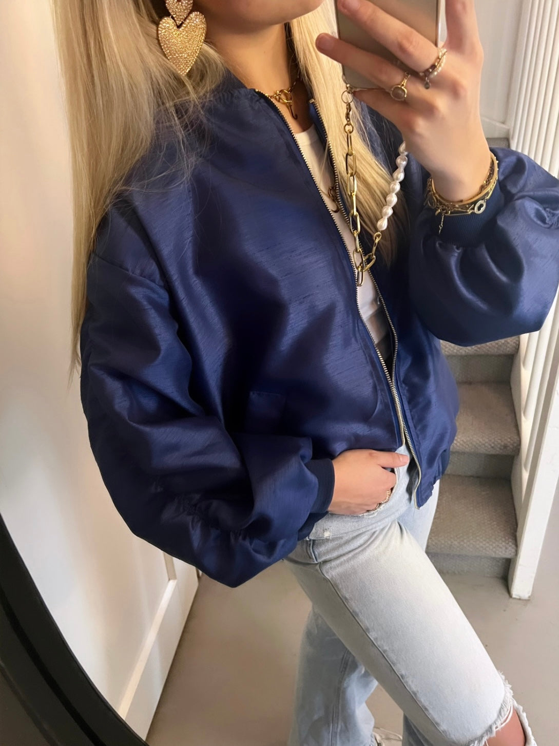 Livia Bomber - Blauw
