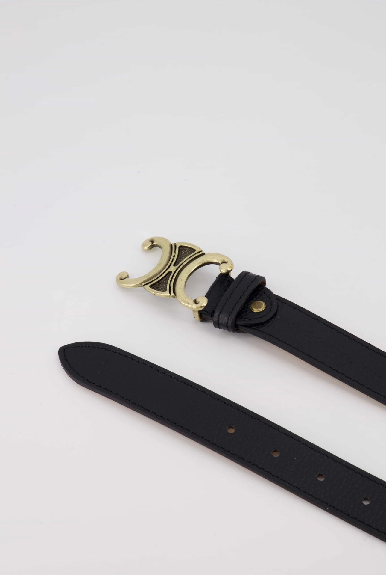 Celin Belt Leather Zwart