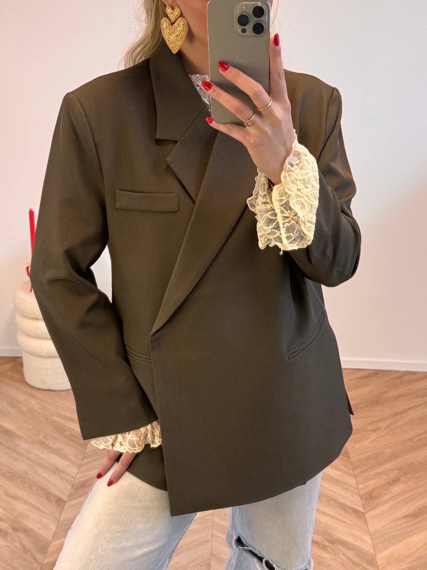 Suze Oversized Blazer Bruin PRE ORDER