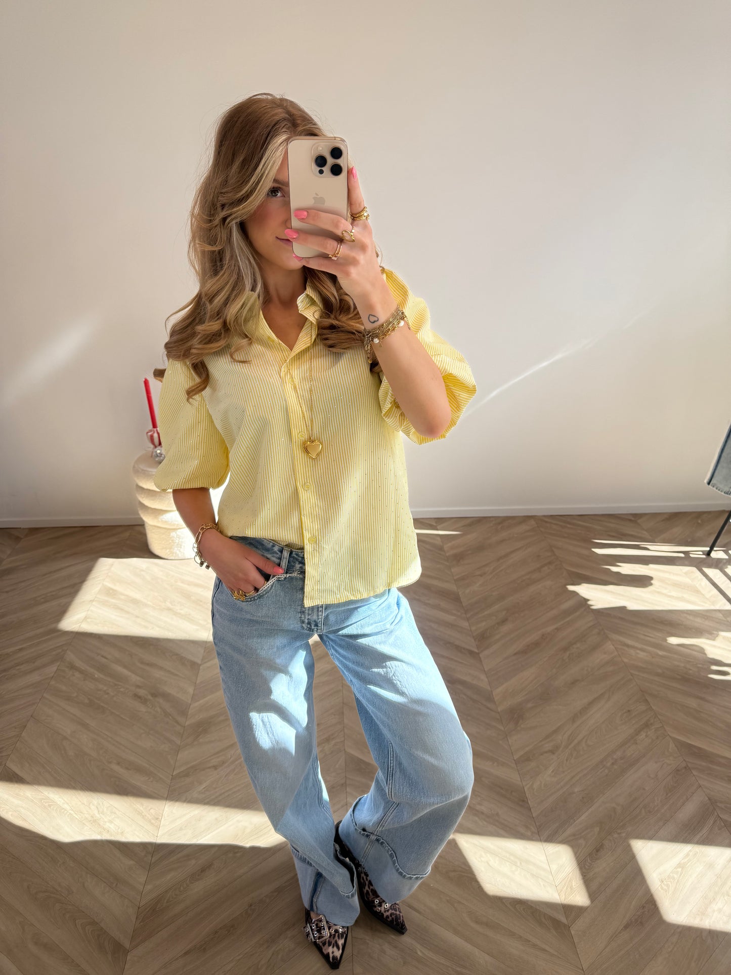 Sara Blouse Geel