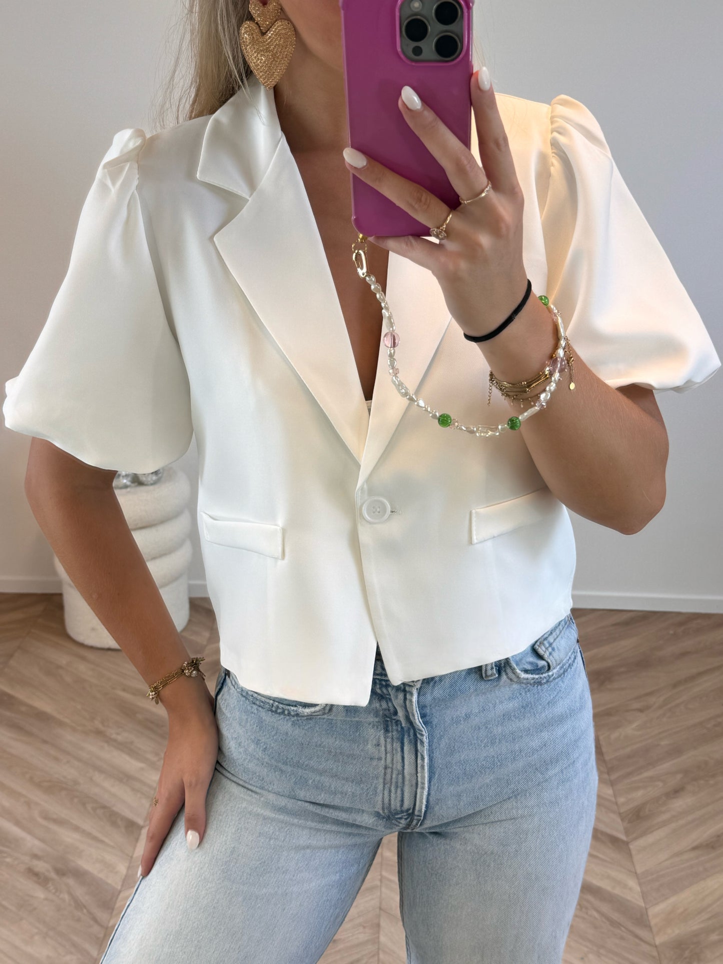 Floor Puff Blazer Wit