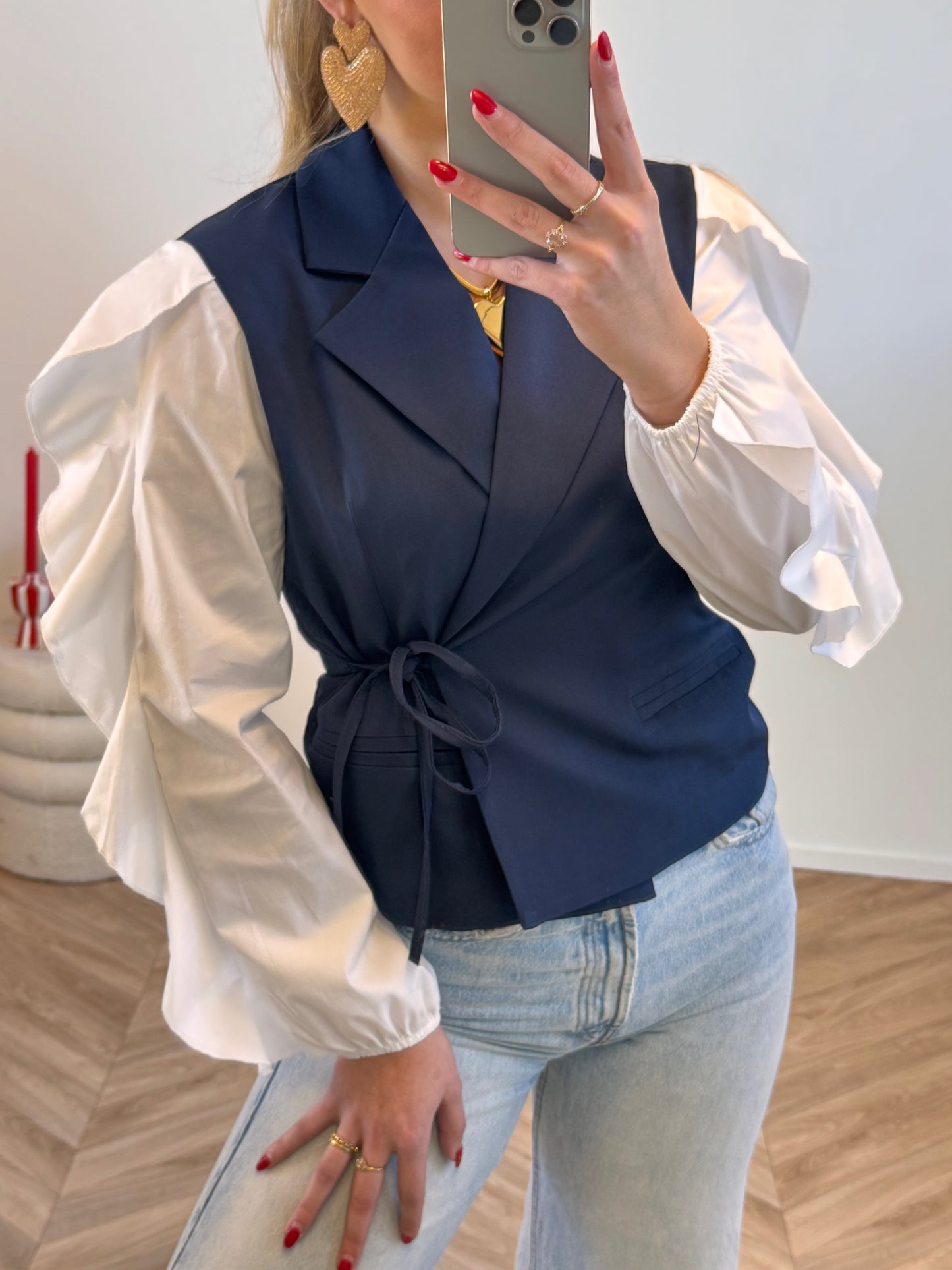 Rosie Top Navy PRE ORDER