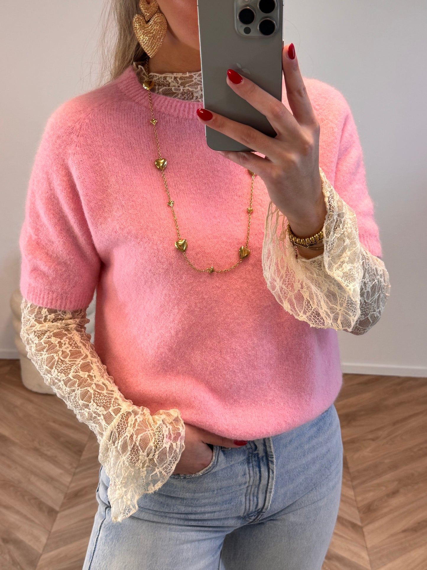 Jolie Knit Baby Alpaca Lichtroze