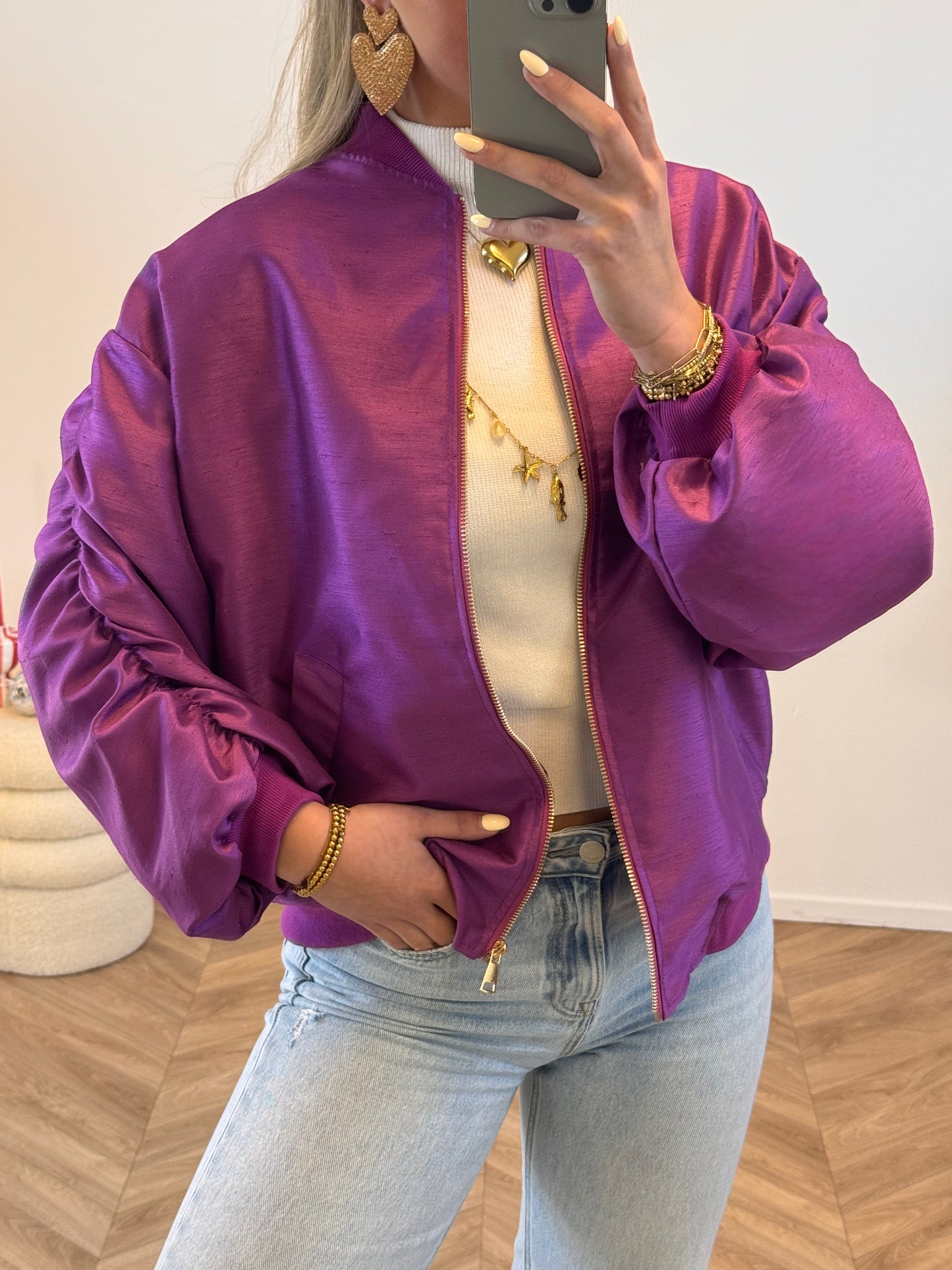 Livia Bomber - Paars