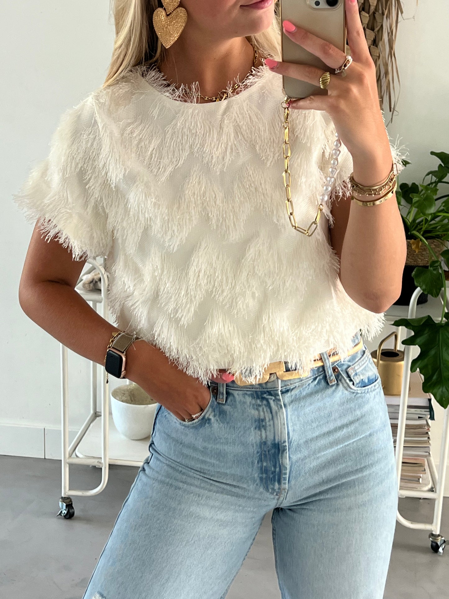 Liva Top Off White