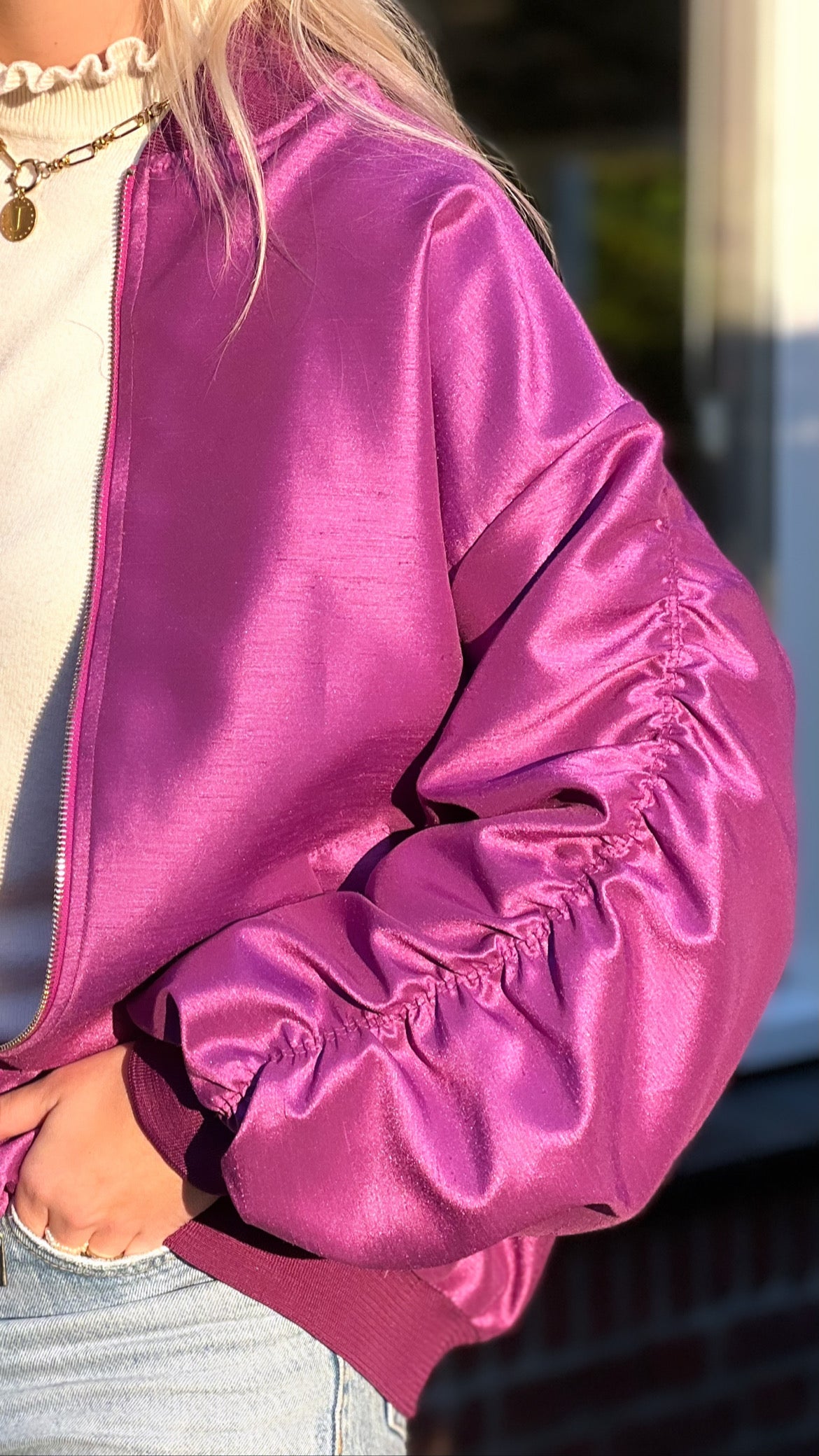 Livia Bomber - Paars