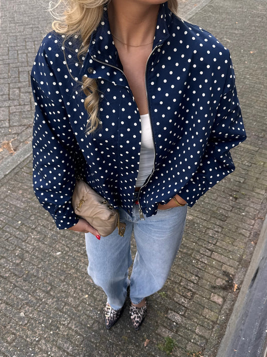 Fleur Polka Dot Jack Blauw