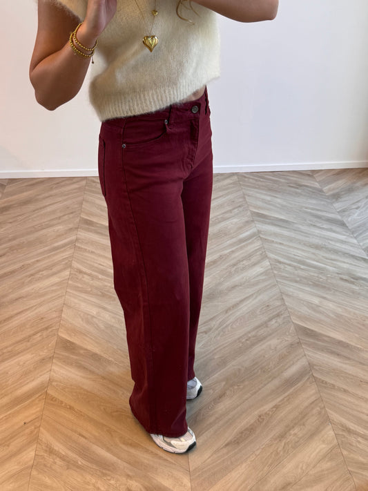 Yuna Bordeaux Jeans