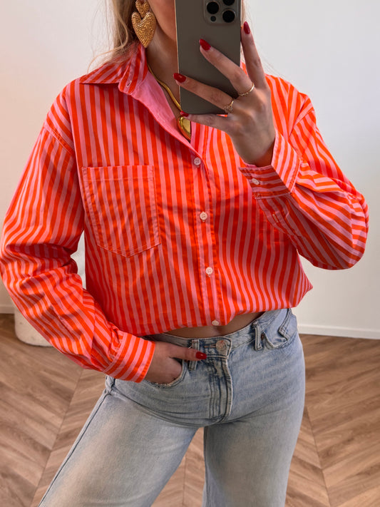 Pien Blouse Roze/Oranje