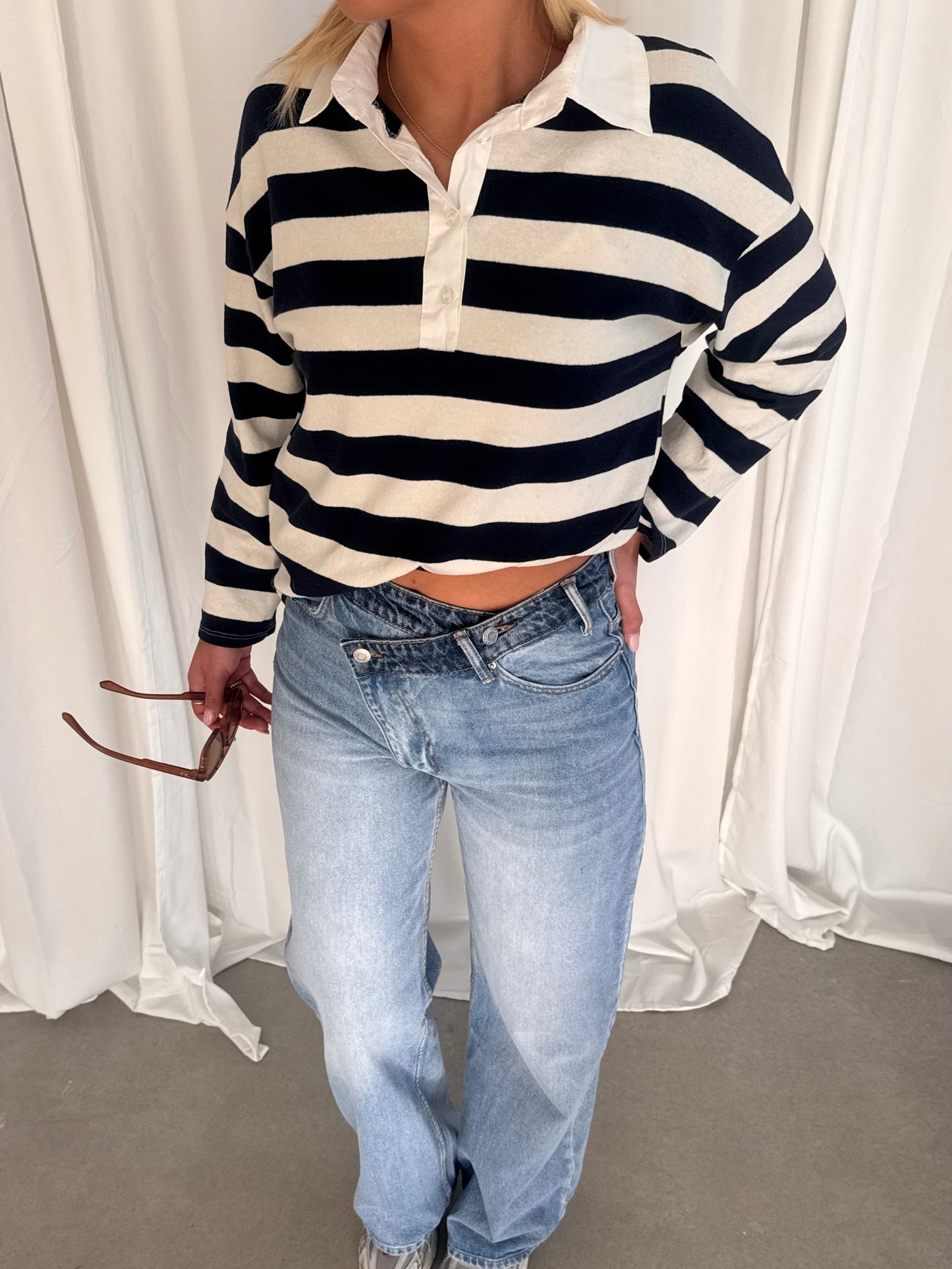 Charlotte Polo Top Blauw PRE ORDER