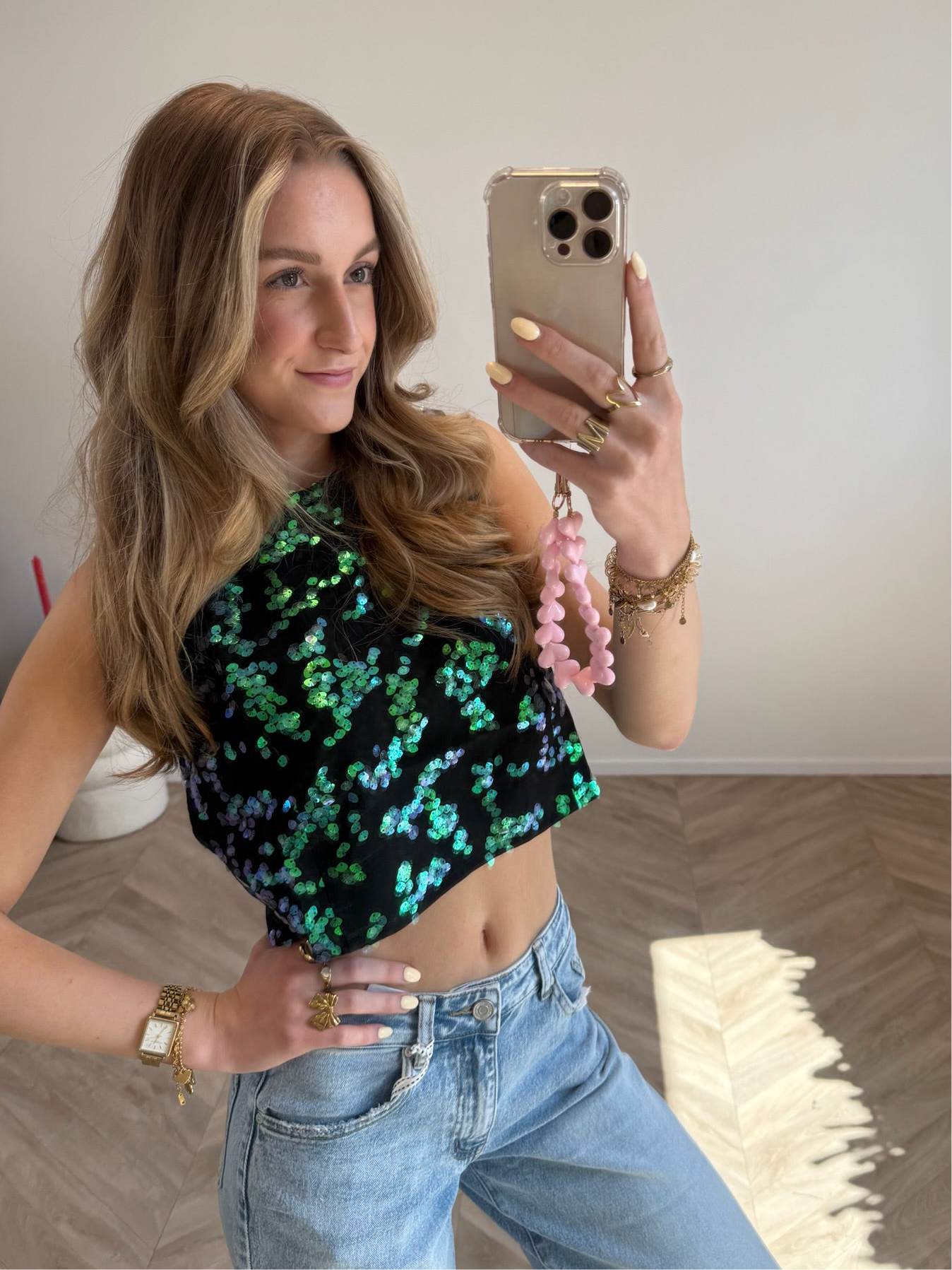 Lynn Glitter Top