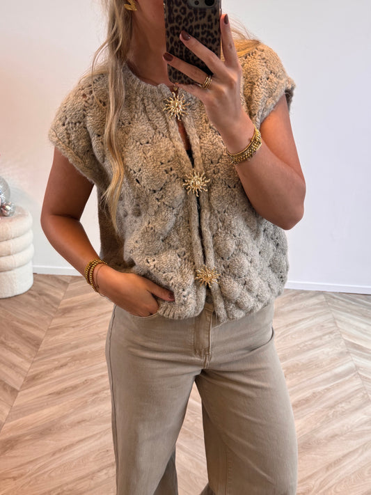 Fien Top Taupe