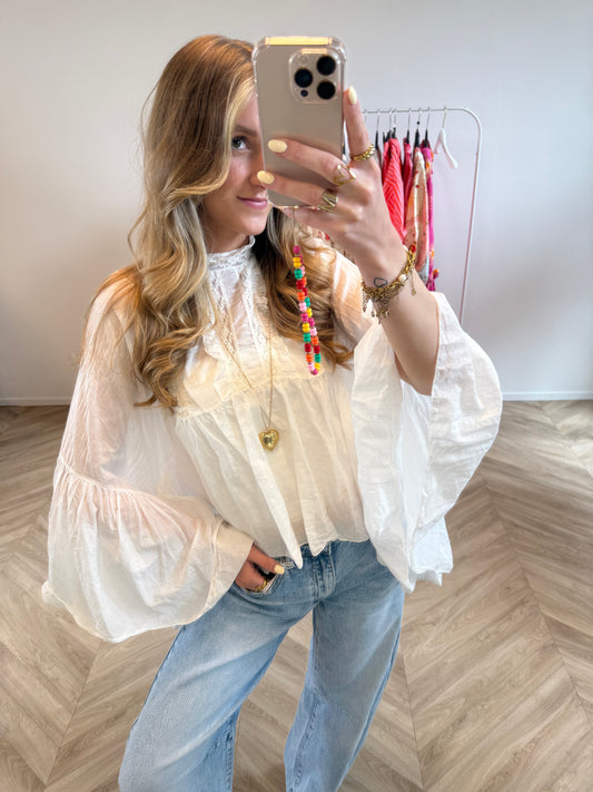 Norie Blouse Wit