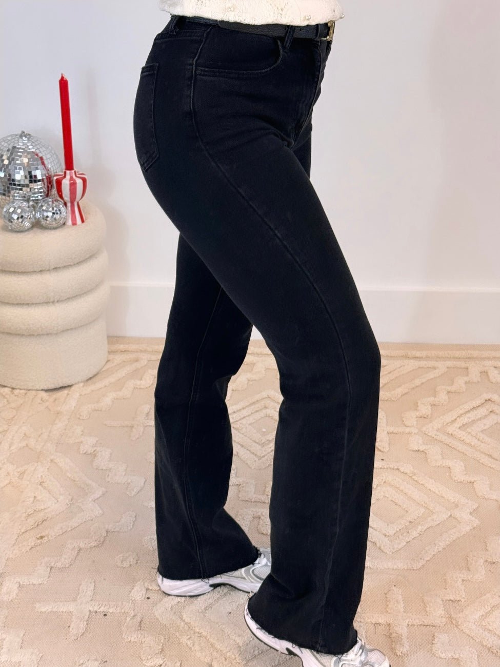 Liv Wide Leg Tall Jeans Black