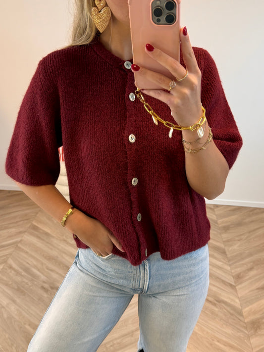 Juna Knit Bordeaux Rood