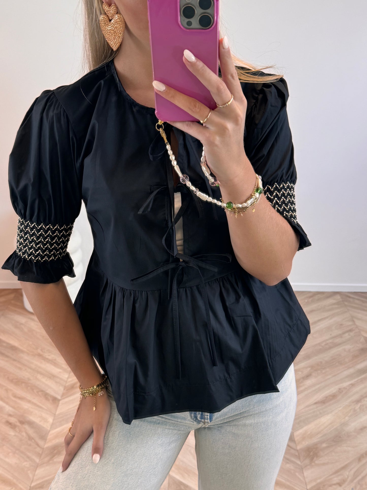 Nova Blouse Zwart