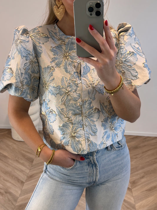 Saar Blouse LichtBlauw