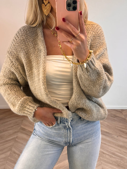 Mara Cardigan Beige PRE ORDER