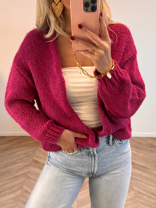 Mara Cardigan Fuchsia