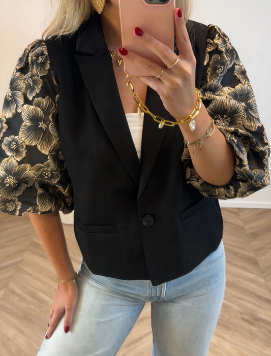 Emily Puff Blazer Zwart