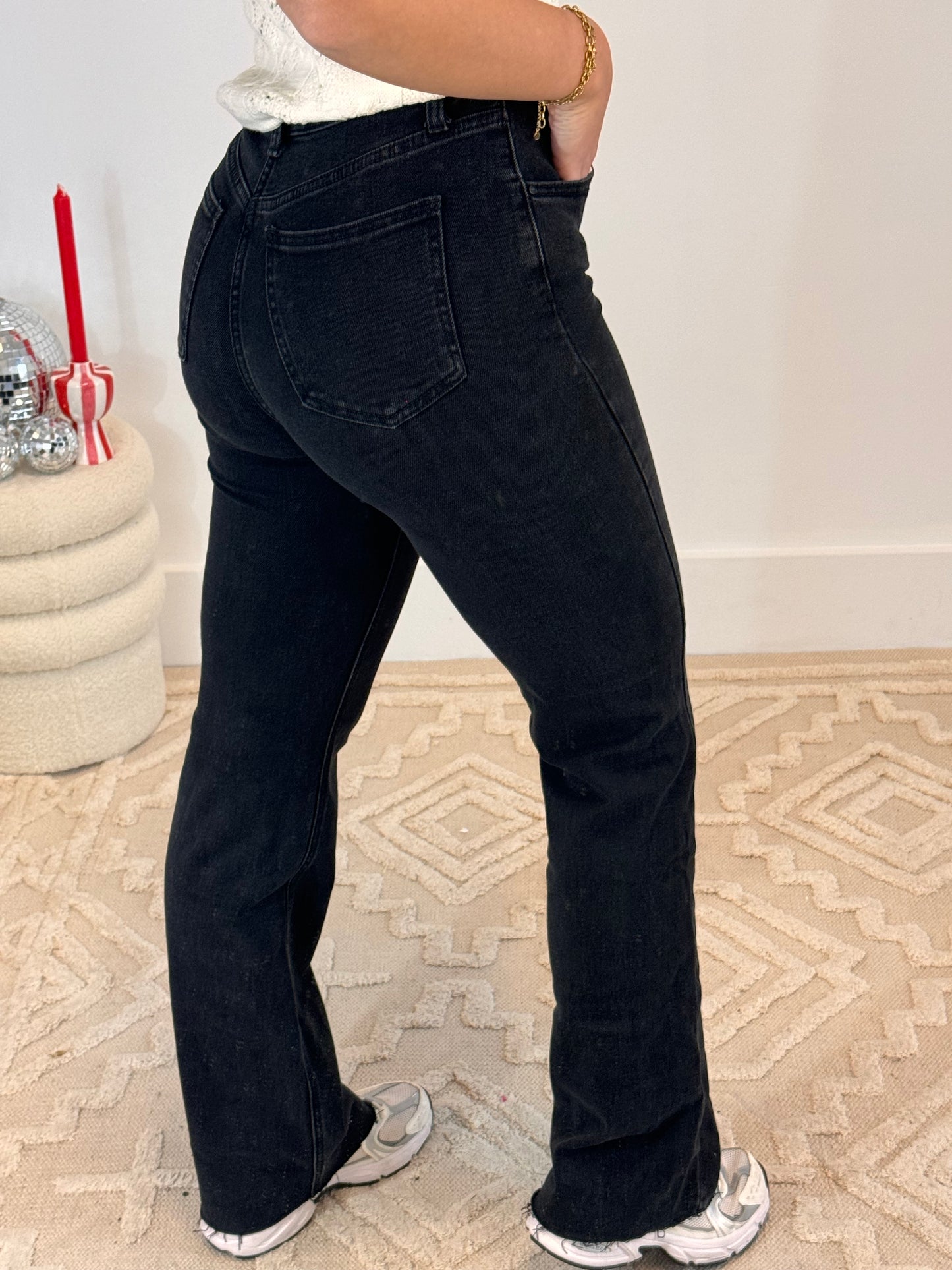 Liv Wide Leg Tall Jeans Black