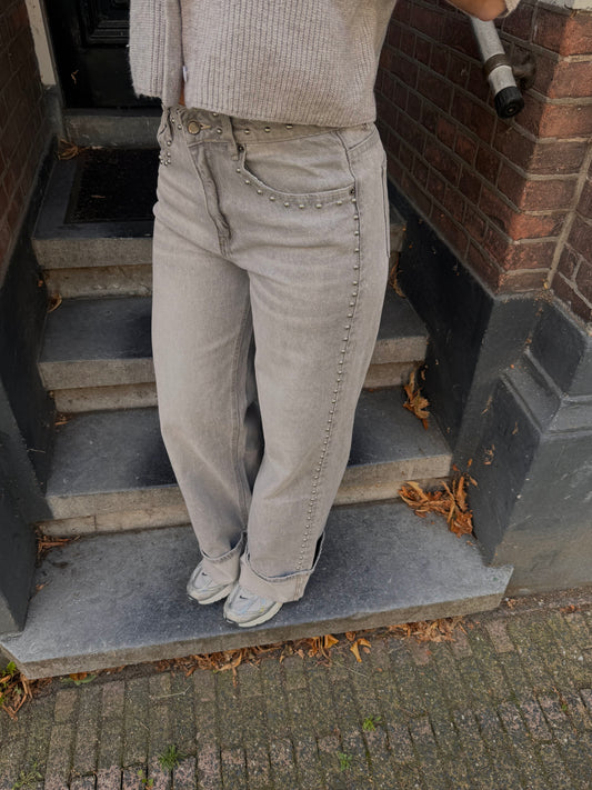 Floor Overslag Studs Jeans