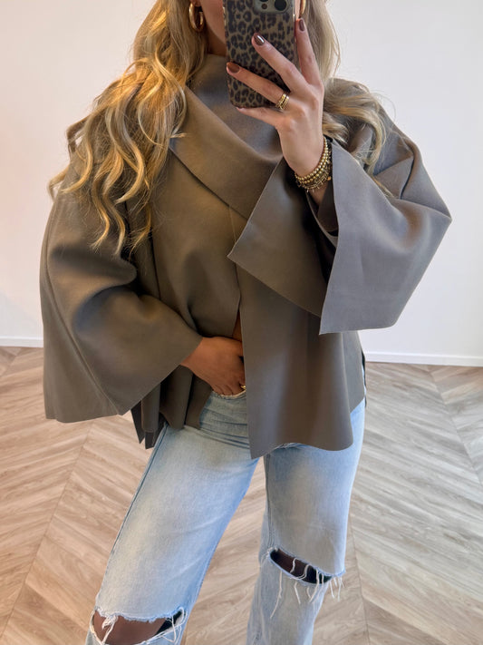 Mia Poncho Taupe PRE ORDER