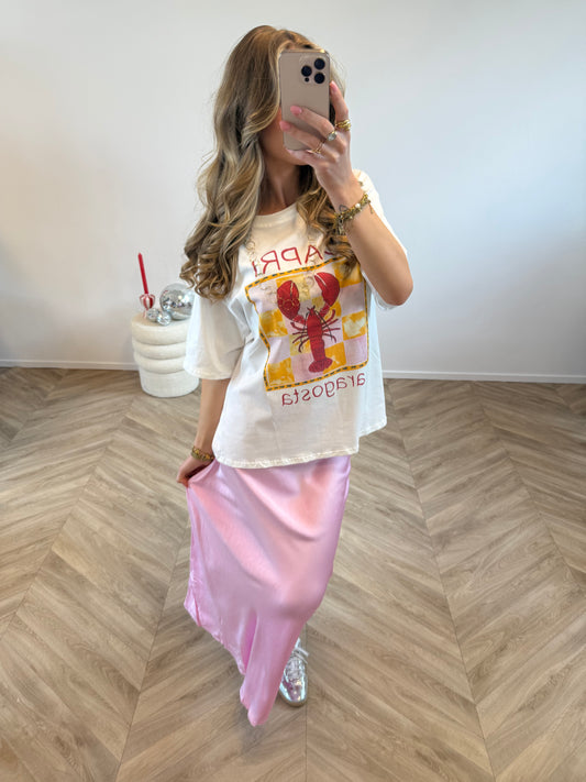 Satin Skirt Roze